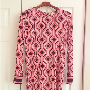 Michael by Michael Kors pink and Navy shift dress